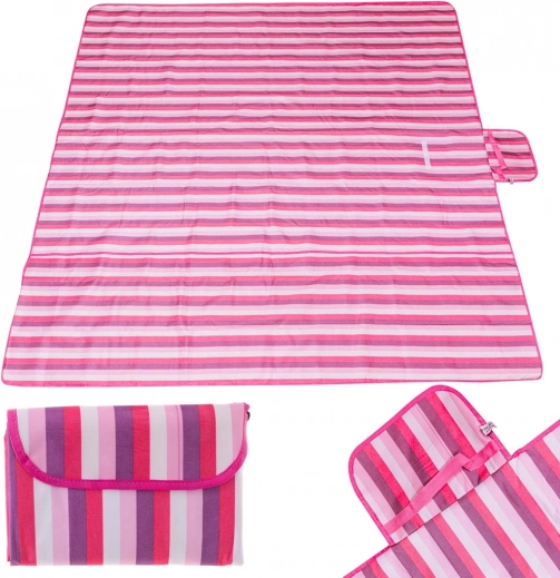 Pink Folding Beach and Picnic Blanket