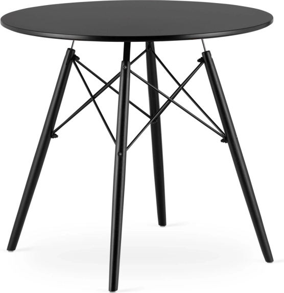 Moderno tavolo rotondo nero