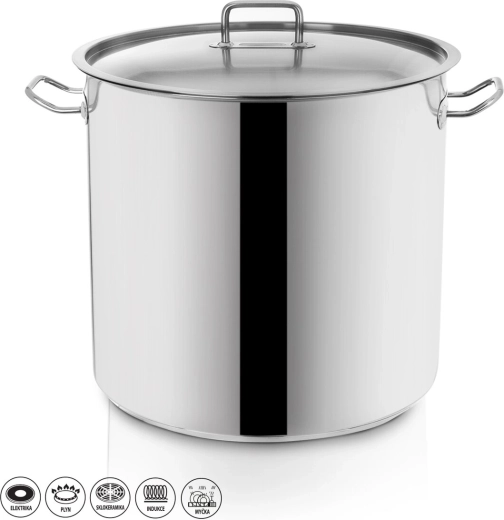 Roestvrijstalen kookpot Stock 22 l met deksel