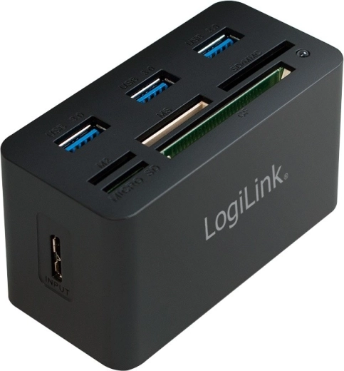 LogiLink USB hub in čitalnik kartic