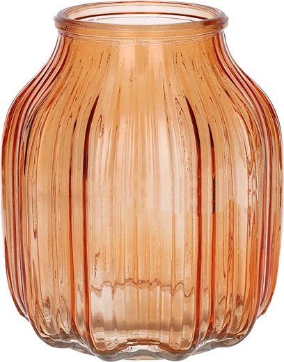 Vase Suko orange transparent 16 cm