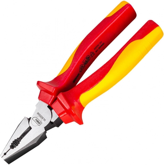 Izolirane kombinirane kliješta Deli Tools VDE 1000 V, 6″