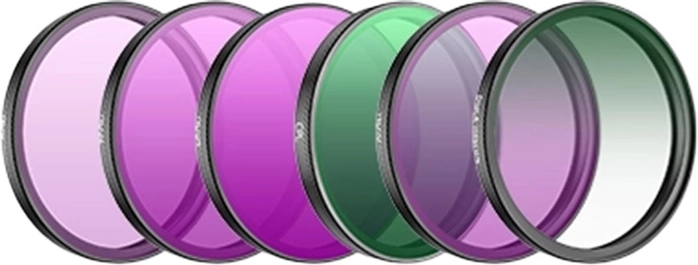 Filter Set for DJI Osmo Action 6 – CPL, ND8/16/32/64 and Black Mist 1/4