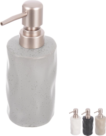 Dosatore di sapone liquido in gres 0,3 l mix