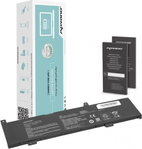 Batteria Movano C31N1636 per Asus VivoBook X580/N580 (4100 mAh, 47 Wh)