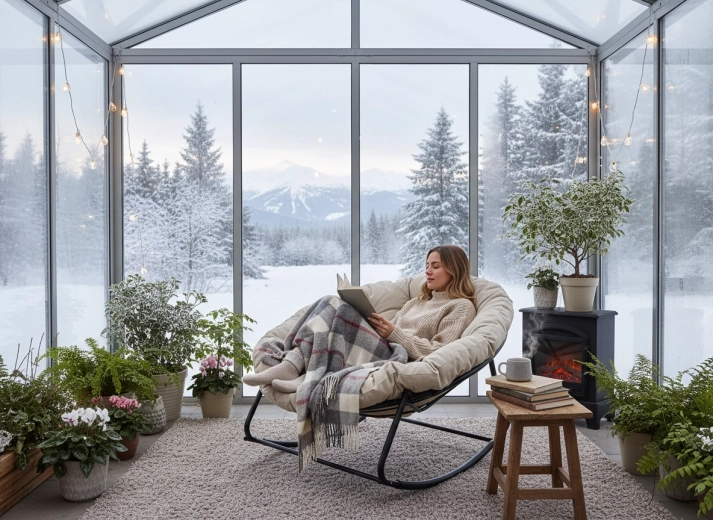 Telaio in acciaio robusto con dondolio delicato