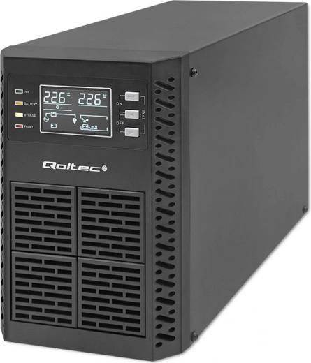 UPS on-line 1 kVA 1000 W con onda sinusoidale pura e display LCD