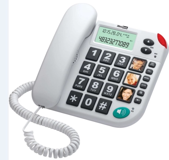 Schnurgebundenes Telefon MaxCom KXT 480 BB weiß