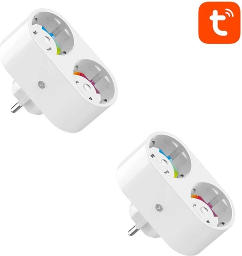 Presa doppia smart Wi‑Fi Gosund SP211 (2 pz) con misurazione dei consumi (Tuya)