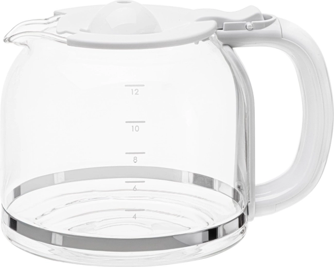 Up to 12 cups thanks to the 1.5 L carafe