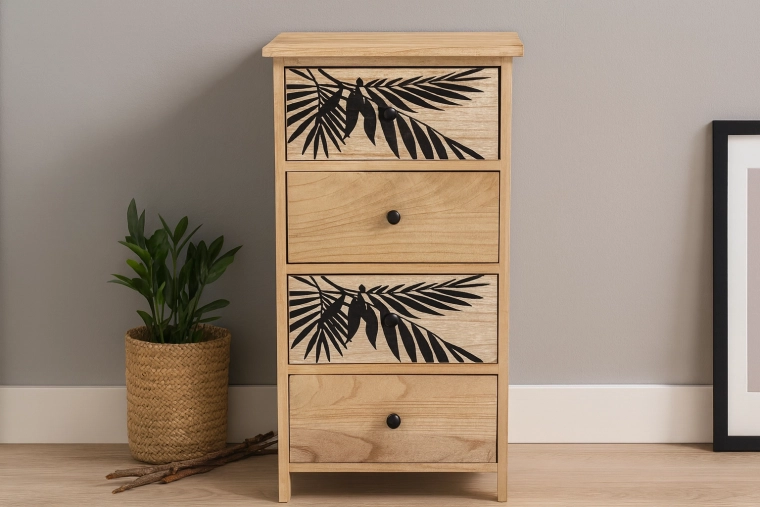 Kommode mit 4 Schubladen Zofia 40 × 29 × 73 cm