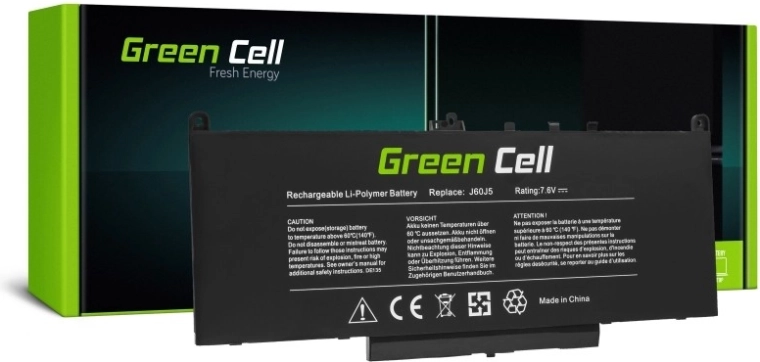 Batteria Green Cell per Dell Latitude E7270/E7470 7,6 V 5800 mAh