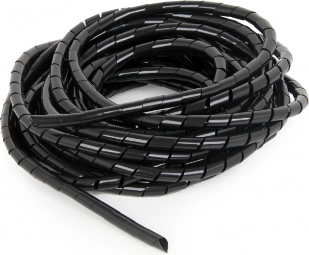 Organizzatore cavi - spirale 12 mm 10 m nero