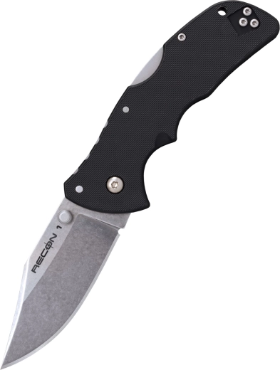 Cold Steel Mini Recon 1 Clip Point – mali džepni nož 7,2 cm, crni, GRN