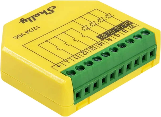 Controller a LED per nastri Shelly Plus RGBW PM