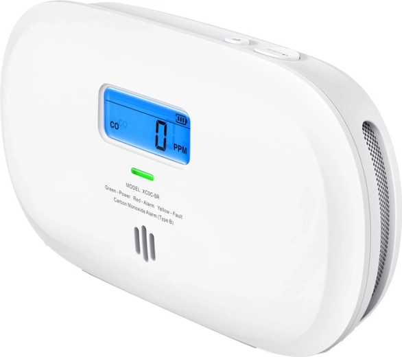 Loud alarm and clear LED indication