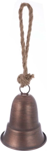 Brown hanging metal bell