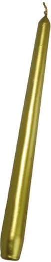 Bougie conique Provence dorée 24,5 cm