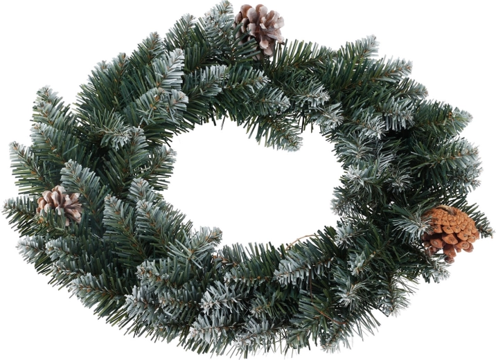 Dekorativer Weihnachtskranz aus PVC 40 cm