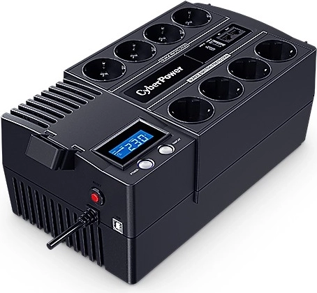 Gruppo di continuità UPS CyberPower 1200 VA/720 W con LCD, AVR e 8× Schuko