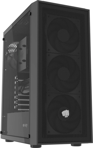 Case Midi Tower Fury shobo sh8f con finestra nera