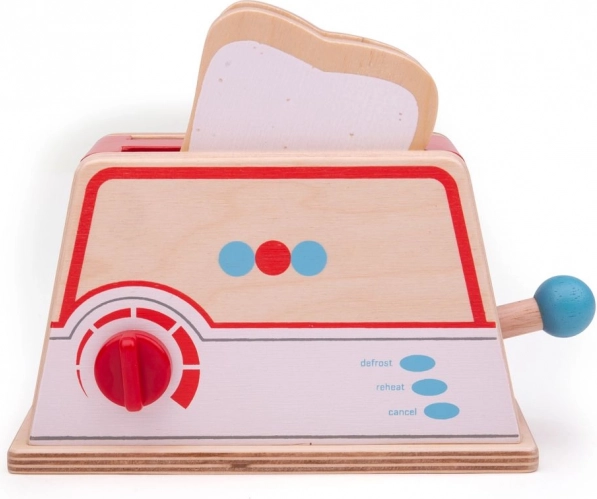 Tostapane in legno per cucina giocattolo BIGJIGS TOYS