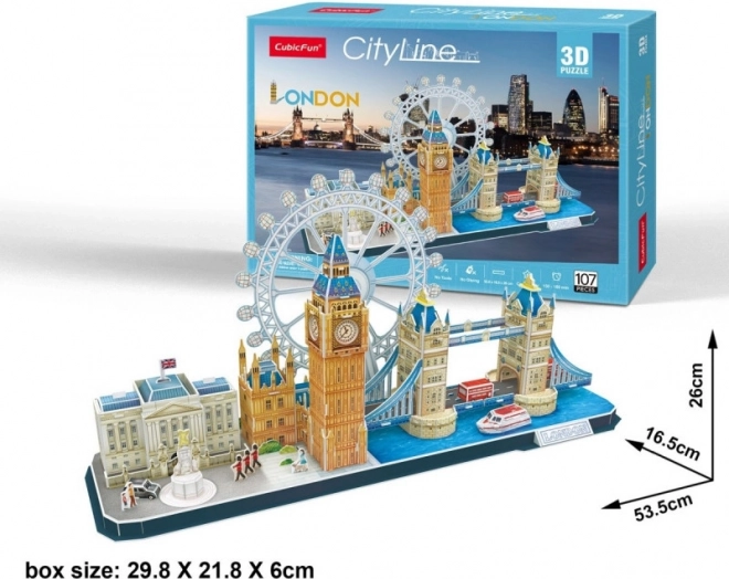 Puzzle 3D City Line Londra