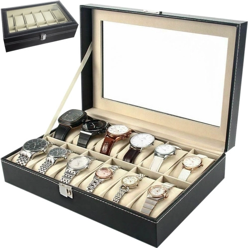 SOULIMA Organizer for 12 Watches and Jewelry