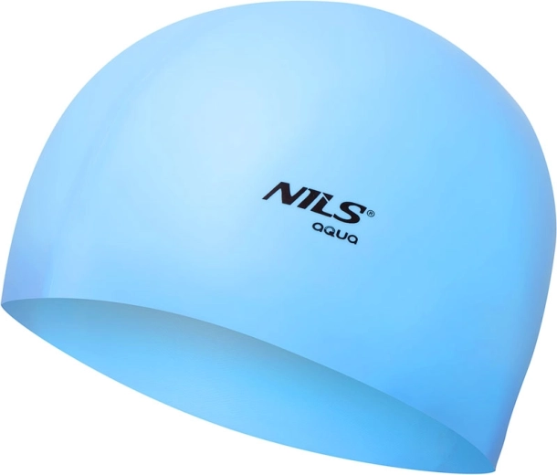 NILS Aqua Silicone Swimming Cap light blue