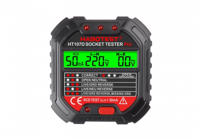 Socket tester with digital display HABOTEST HT107D