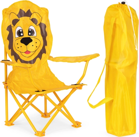 Folding children’s chair camping chair with bag Lion
