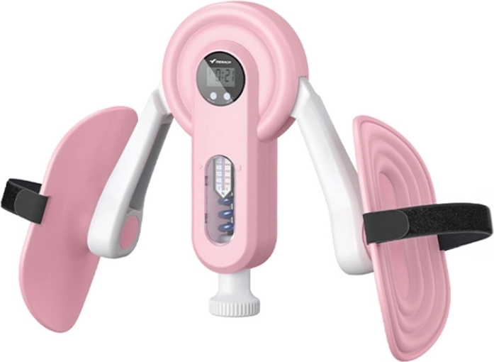 Allenatore per gambe e interno coscia Merach MR-2522 bianco e rosa