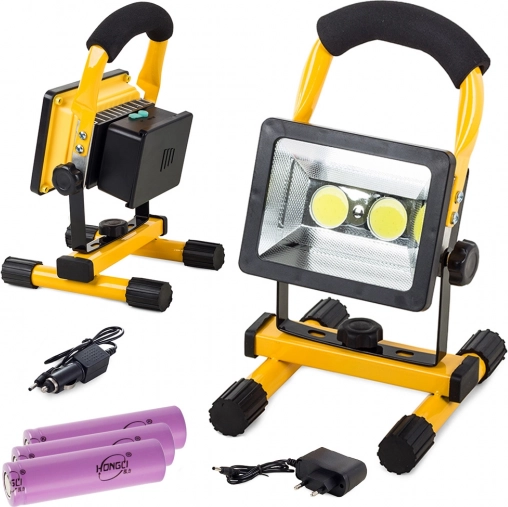 Prijenosni punjivi LED reflektor COB 30 W, IP65