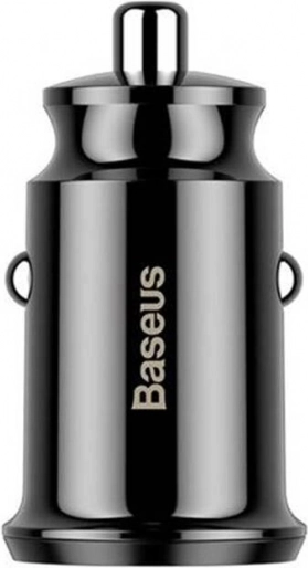 BASEUS Grain Car Charger 2× USB 5 V 3.1 A Black