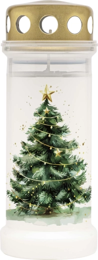 Bougie funéraire Bolsius arbre blanche, 4 jours
