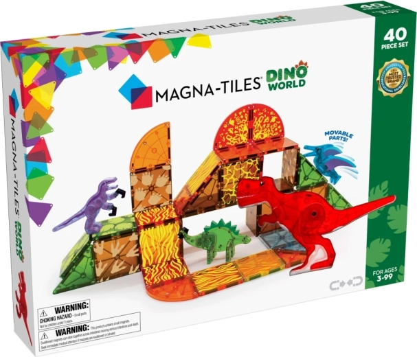 Magna-Tiles costruzioni magnetiche dinosauri 40 pezzi