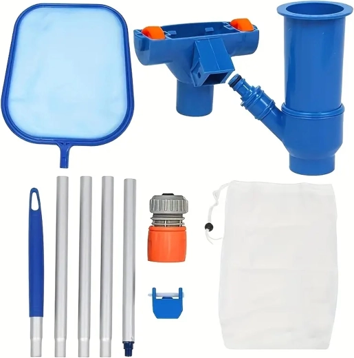 Complete accessory set for pool maintenance