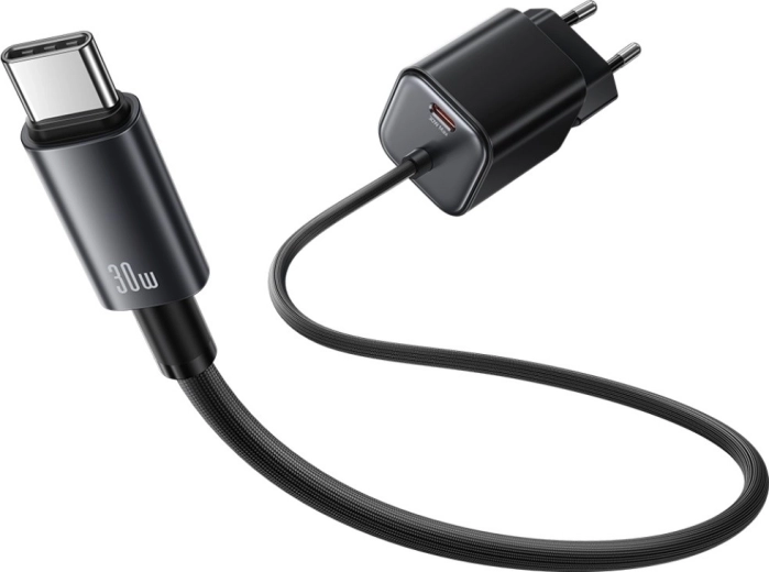 Cavo USB‑C integrato + porta USB‑C