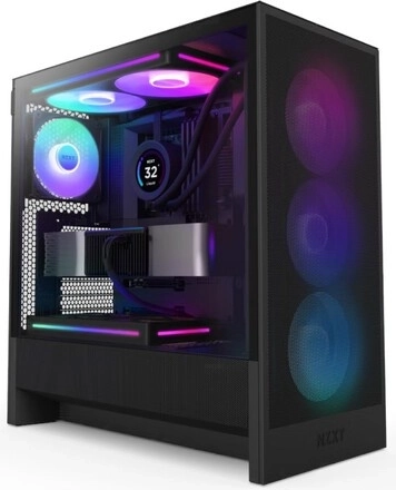 Custodia per computer H5 FLOW RGB Mid Tower nera