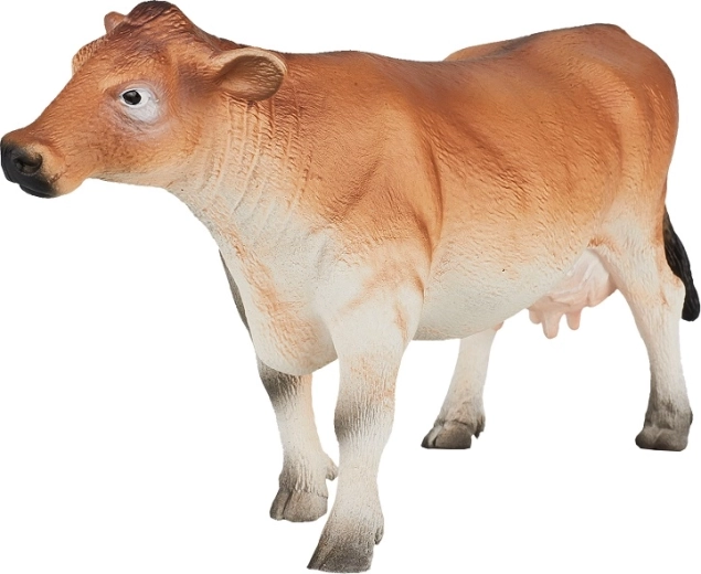 Figura realistica in plastica di mucca di Jersey