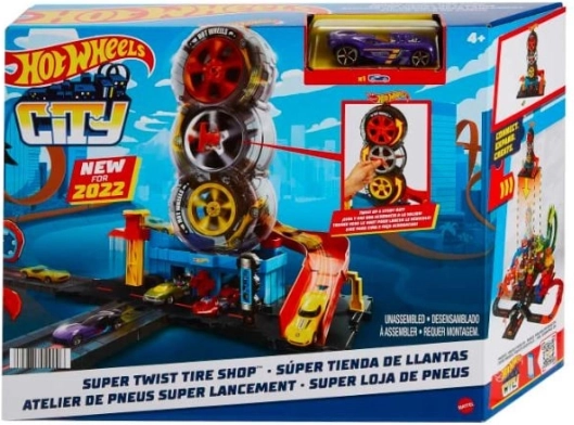 Hot Wheels Město Super Twist Bandenservice