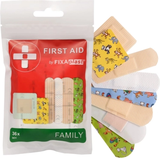 Fixaplast First Aid Family Mix plasters (36 pcs)