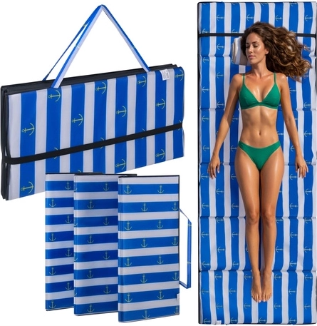 1 cm di schiuma per comfort anche su spiagge sassose