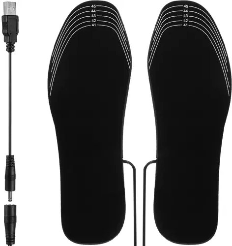 USB Heated Insoles, Trimmable 41–46