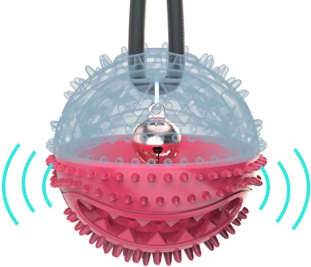 Fillable ball and removable bell