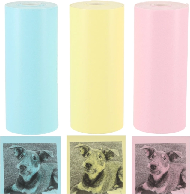 Colorful Rolls for Thermal Printer 5.7 cm x 3 m, 3 pieces