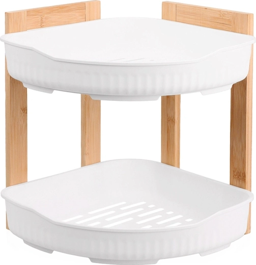 Corner design and two tiers for maximum space