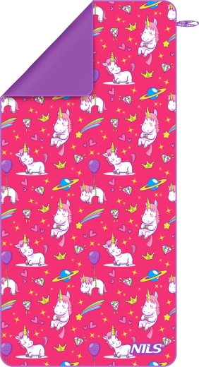 Kinderhandtuch Nils mit Einhornmotiv 160 × 80 cm