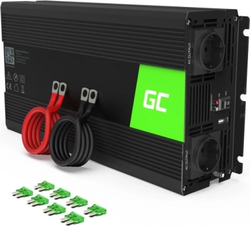 Voltage Inverter 12V/230V Green Cell with Modified Sine Wave 1500W