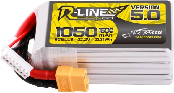 Batteria LiPo Tattu R-Line 1050mAh 22.2V 150C